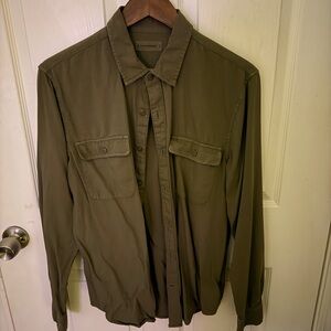Lucky Brand Olive Utility Button-Up Shirt